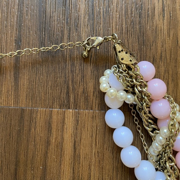 Multi-Strand Chain Beaded Necklace - Picture 2 of 4